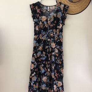 Floral Button-Down Dress